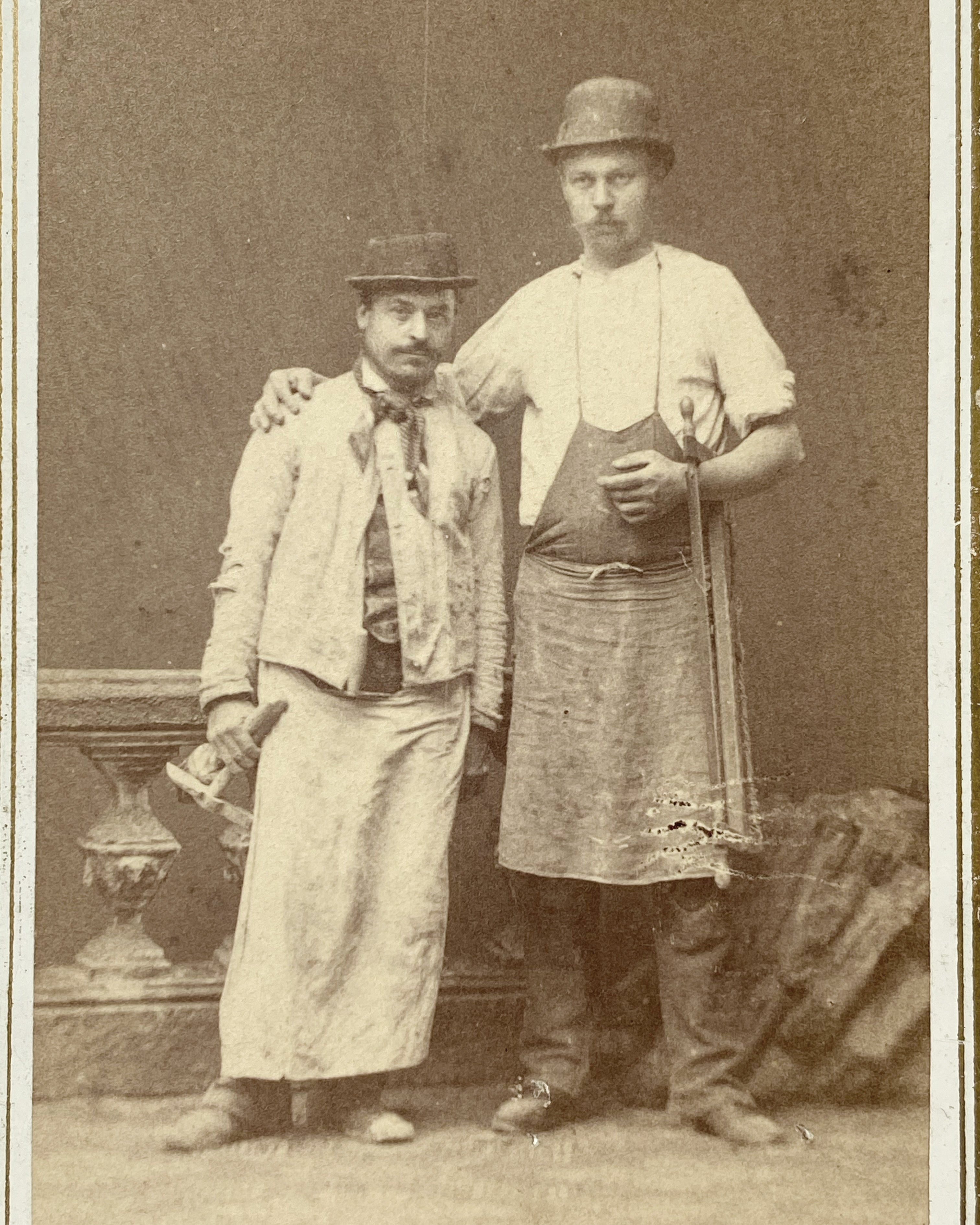 2 Woodworker Men From Germany CDV