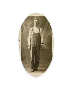 Lanky Man with Cigarette RPPC