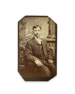 Beautiful Portrait of Young African American Man CDV