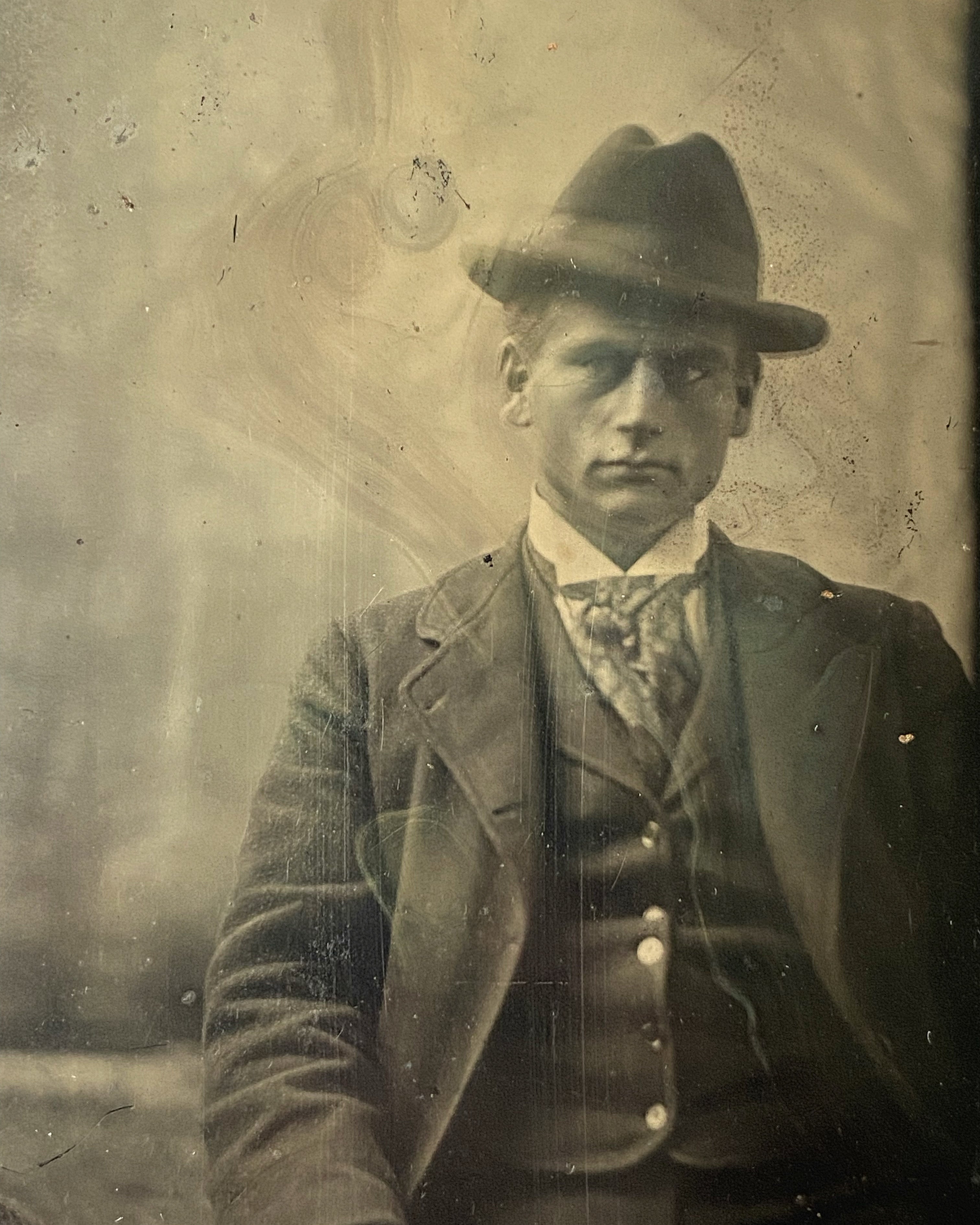 Moody Portrait of Guy Tintype