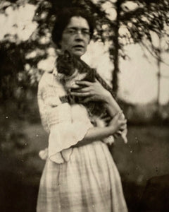 Mrs Bowman With Cat Snapshot