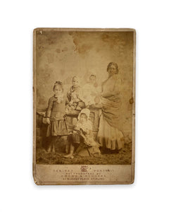 An Ayuh With Children Cabinet Card