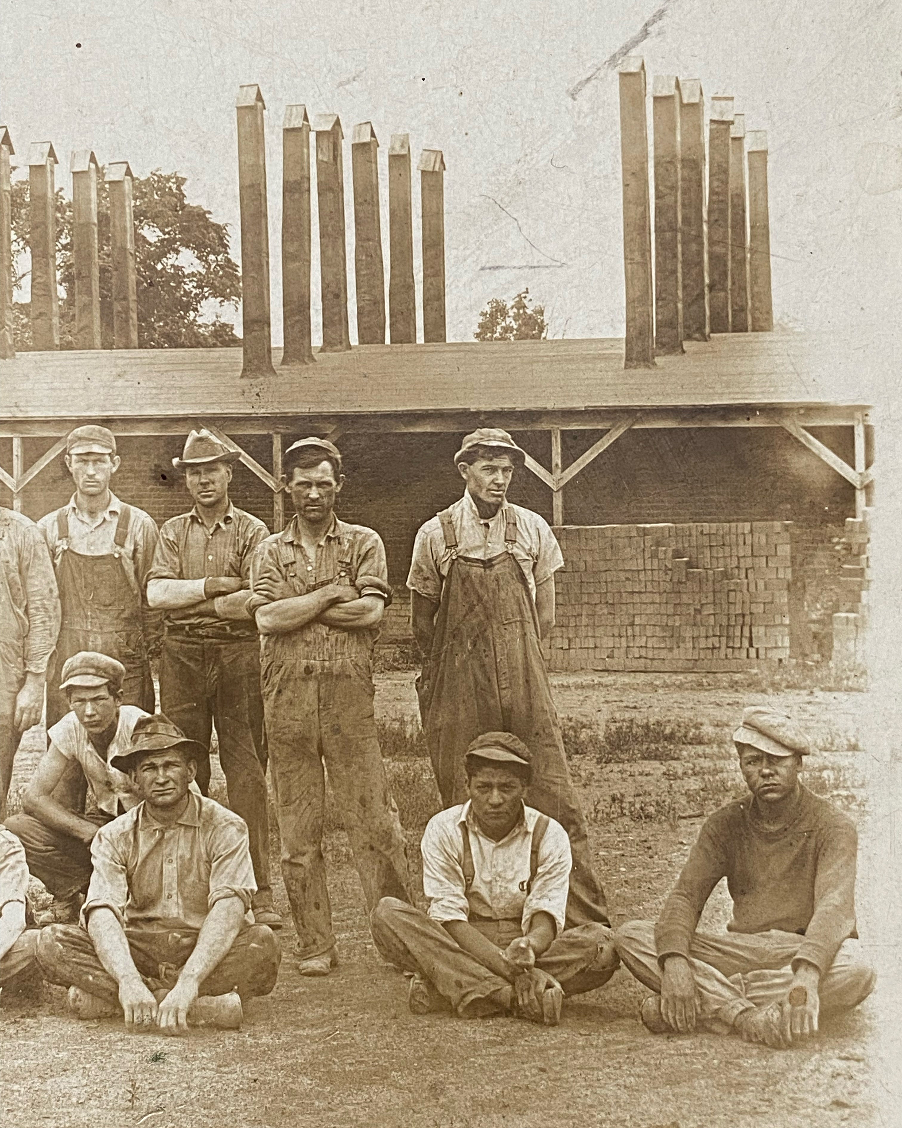 Lumberyard Workers Cabinet Card
