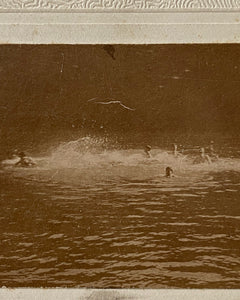 Swimmers In Water Cabinet Card